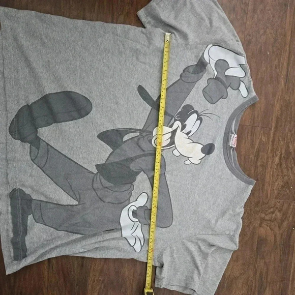 Vintage Disney Store Goofy T shirt Mens Size XXL Grey Cotton Short Sleeve Round - Picture 5 of 6